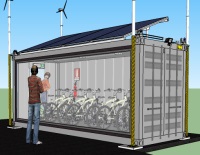 container energia bici elettriche  sharing