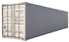 40' high cube steel dry cargo container