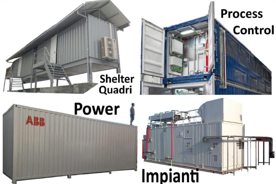 container shelter apparati quadri