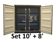 Container mini set 10' 8' 6'